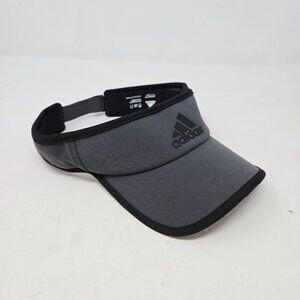 Adidas Grey & Black Aeroready Adjustable Visor Lightweight Unisex